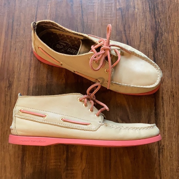 Sperry top sider ankle loafers leather size 10M - Picture 1 of 9